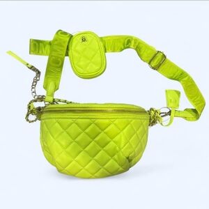 Steve Madden Lime Green/Yellow Belt Bag